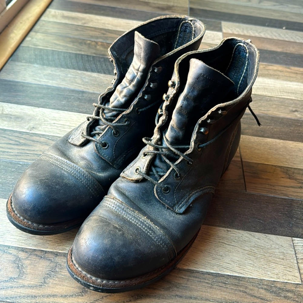 Red Wing Iron Ranger Boots, 8086 Charcoal, Men’s USA 12